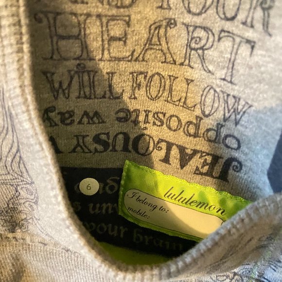 Lululemon Scuba hoodie text graphics - Picture 3 of 3